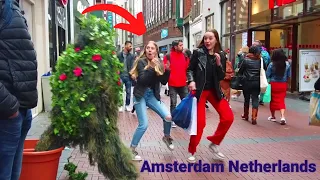 Rapid Loud Screams Compilation in Amsterdam #bushmanprank2022 #shahvlog #prank #bushman #amsterdam