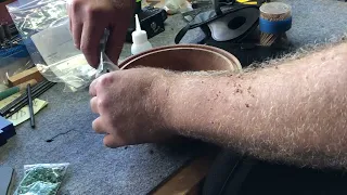 Woodturning - Oh no, another inlay bowl.