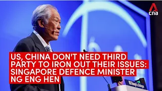 US, China don't need third party to iron out their issues: Singapore Defence Minister Ng Eng Hen
