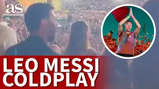 MESSI en el CONCIERTO de COLDPLAY en BARCELONA junto a ANTONELLA | AS