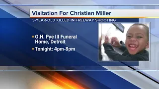 Visitation for Christian Miller, the 3-year-old killed in Southfield Freeway shooting