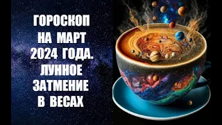 ГОРОСКОП НА МАРТ 2024 ГОДА. ЛУННОЕ ЗАТМЕНИЕ В ВЕСАХ. Астрологический прогноз на март 2024 года