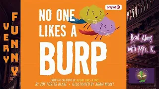 NO ONE LIKES A BURP | Picture Books for Kids | Funny Books READ ALOUD | Storytime