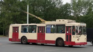 Поездка на троллейбусе ЗИУ-682Г (борт 2462) (1990 г.в) маршрут 12 Г. Челябинск