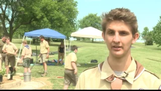 Boy Scout creates memorial to fallen officer