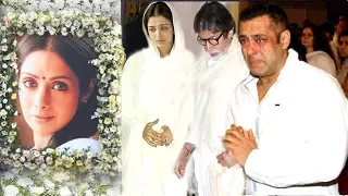 EMOTIONAL Bollywood Celebs Break Down Seeing Sridevi After PASSING AWAY- Salman,Aishwarya,Deepika
