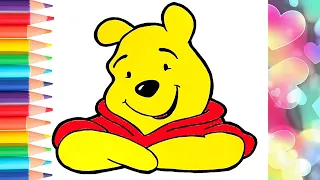 How to draw winnie the pooh for kids / как нарисовать Винни Пуха для детей / स्केचिंग के लिए चित्र