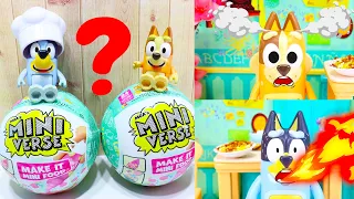 Bluey and Bingo Make MINI FOOD and Play FANCY Restaurant | Pretend Play with Bluey Toys