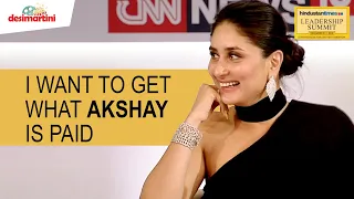 #HTLS2019 Akshay Kumar’s Reply To Kareena Kapoor Wanting To Make As Much Money As Him