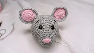ratón amigurumi a crochet paso a paso 🐭 (#1 parte )