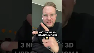 3 nützliche 3D Libraries in Figma für UX UI Designer 👌🏼 #shorts