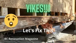 Rotten Rim Joist Repair - Abandoned Mobile Home Project : E107 / BC Renovation Magazine