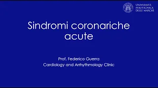 Sindromi coronariche acute