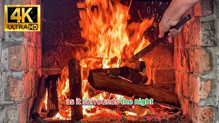 🔥 Peaceful Fireplace Calm Music in Our Village House: Authentic Natural Sounds 🎶