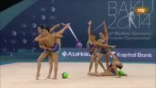 España. Final ejercicio mixto. Baku 2014