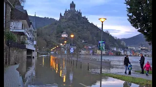Hochwasser in Cochem an der Mosel 04.02.2021
