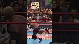 Kimberly Page plays hide n seek but Jeff Jarrett finds her quick with a guitar on WCW Nitro 2000!