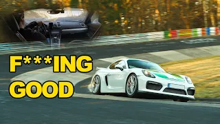 The Porsche 981 GT4 blows my mind - INSANE CAR. First time out on the Nürburgring !! [5K]