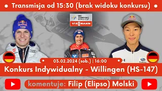 PŚ | Konkurs Indywidualny - Willingen🇩🇪 (HS-147) | 03.02.2024 (sob.) | 16:00 * 🔴LIVE🔴