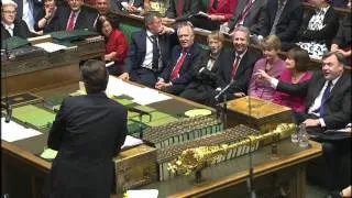 David Cameron tells MP 'calm down dear!'