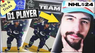 HOW TO GET GOOD AT NHL 24 HUT! TIPS FROM A D1 PLAYER! + HOW TO SCORE GOALS!