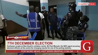 #GhanaVotes2020: Confusion erupts at Okai South's collation centre