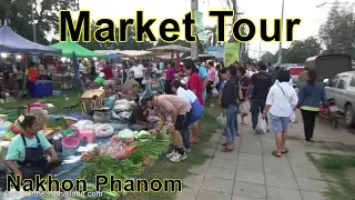 Night Market Food Tour, Nakhon Phanom Thailand.