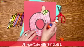 Alphabet Crafts from A to Z | Lowercase Letters