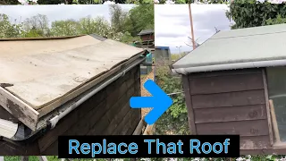 The Allotment Shed - Roof Repair & Maintenance - Bonus Timelapse