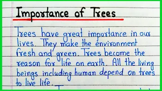 Importance of trees essay in English | Essay on Importance of trees | Benefits of trees essay