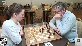 WFM Fatality (1970) vs IM Coach (1945). Chess Fight Night. CFN. Rapid