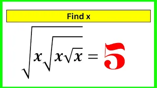 🔴Math Olympiad Problem | A Nice Radical Problem | Can You Solve This?