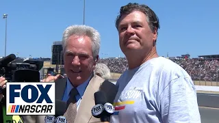 Michael Waltrip shares the gridwalk with his brother Darrell | NASCAR on FOX