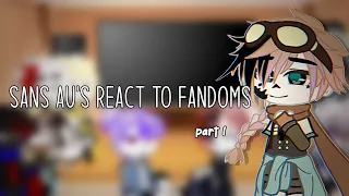 Sans Au's react to fandoms | French/English | Part 1