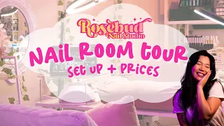 *budget friendly* 🌸nail room tour + setup🌸 (with prices) REALISTIC home nail tech in Australia🇦🇺
