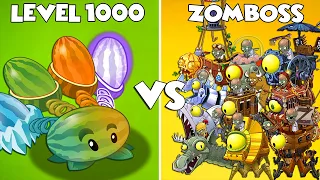 MEMON PULT & WINTER MELON Level 1000 Attack All Final Boss in Plants vs Zombies 2