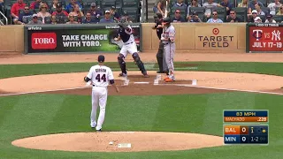 BAL@MIN: Gibson strikes out Machado in the 1st inning