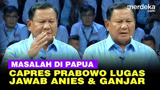 [Full] Lugas Prabowo Jawab Pertanyaan Ganjar dan Anies soal Masalah di Papua