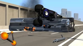 BeamNG Drive Crashes #1| Freeway Destruction