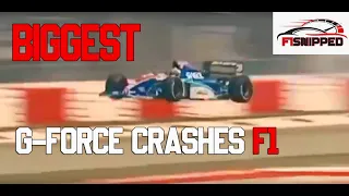 Formula 1 biggest G-force crashes with the most impact