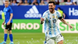 Lionel Messi 5 goals vs Estonia | Argentina vs Estonia (5-0) | Full Match Highlights