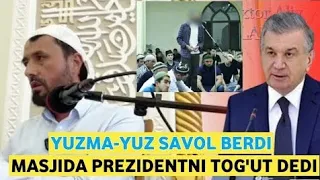 Masjidda Prezident haqida keskin savol..#бахс #савол #абрормухторалий #abrormuxtoraliymuxlislari