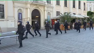 Demo löst Polizeigroßeinsatz in Wien aus