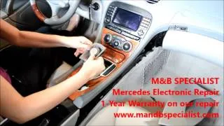 How to remove Mercedes SL Command Unit for repair