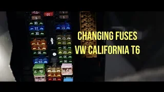 Changing Fuses / Fuse box location| Video #1 of 2 | VW CALIFORNIA T6