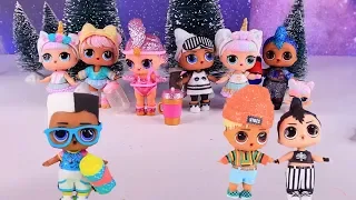 Куклы Лол Сюрприз Мультик - Мальчики в поисках Новогодних  Блестящих Lol Surprise "Зима  2020"