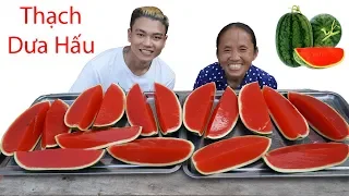 Bà Tân Vlog - Làm Thạch Rau Câu Dưa Hấu Siêu To Khổng Lồ