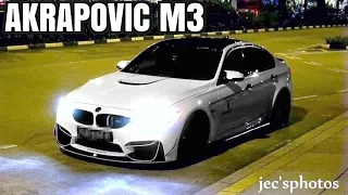 INSANE Akrapovic BMW M3 F80 with LOUD CRACKLING Exhaust! Startup & Revs!