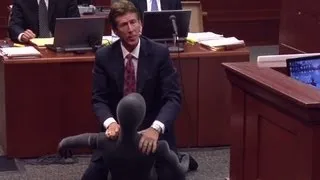 Zimmerman trial attorneys use dummy for demonstration