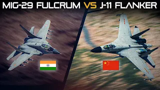 Chinese J-11 Flanker Vs Indian Mig-29 Fulcrum | PL-15 Vs Astra | Digital Combat Simulator | DCS |